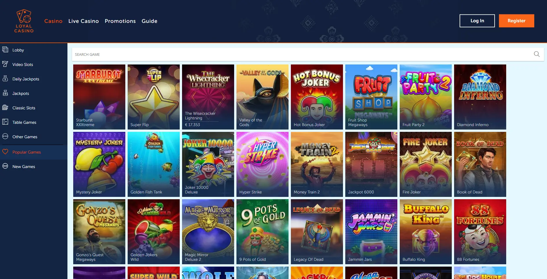 Loyal Casino live casino